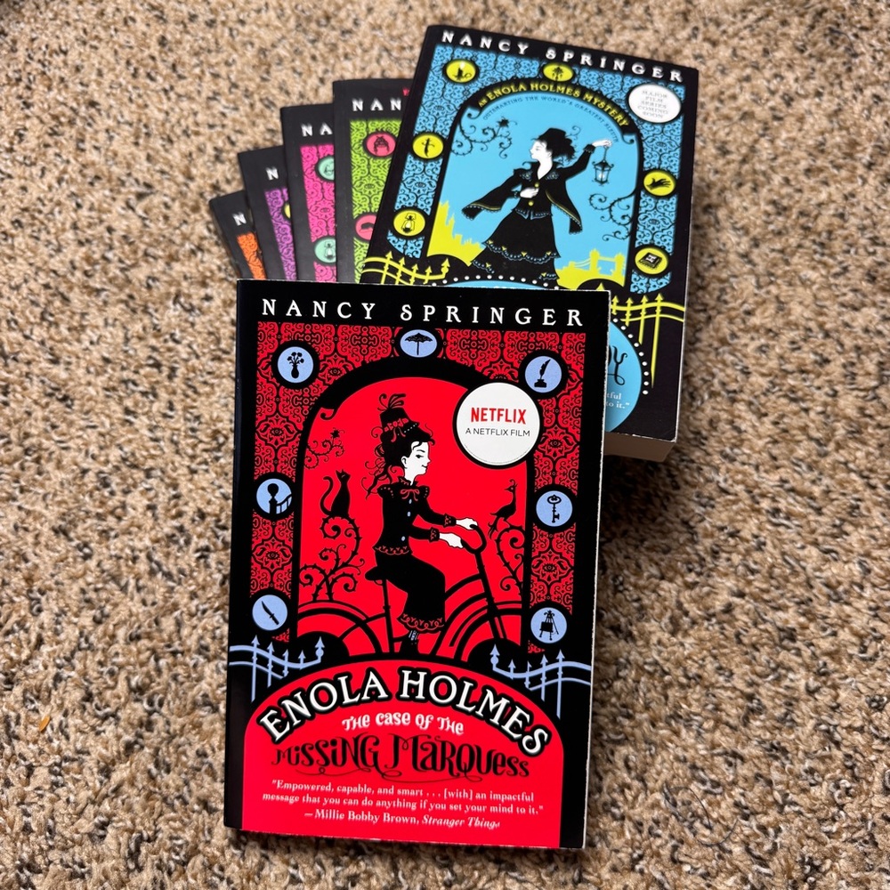 Enola Holmes Mystery Series - Set of 6! By Nancy Springer